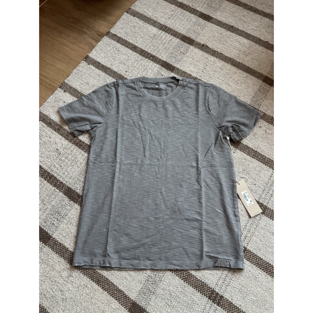 Adriano Goldschmied AG-ed Knit T Shirt Stone gray Men’s Small New Raw Edge